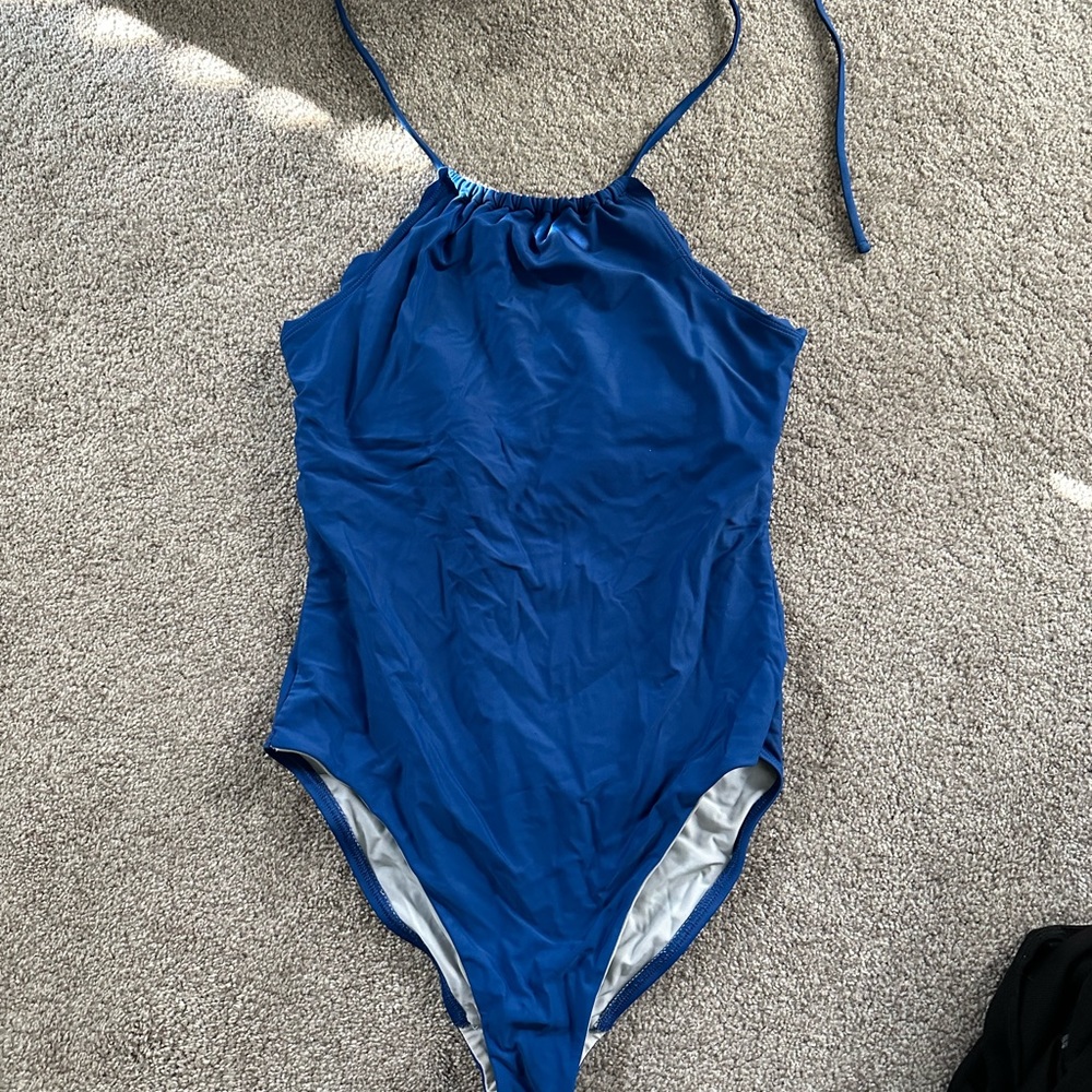 Loft blue one piece size small